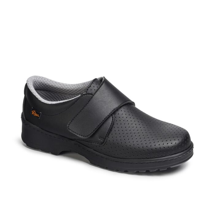 DIAN, ZAPATO VELCRO MILAN PICADO negro